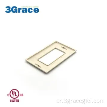 أبيض GFCI Outlet Decorator Plastic Wall Plate